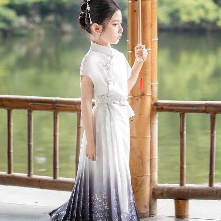 lemon-บทกวี-hanfu-สำหรับเด็กและเสื้อผ้านักเรียนระดับชาติเด็กผู้หญิงฤดูใบไม้ร่วงและฤดูหนาวชุดโบราณชุดขงจื้อนักเรียนชั้นประถมศึกษา-hanfu-จะเข้าสู่เครื่องแต่งกายการแสดงไวน์