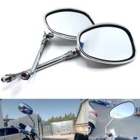 Universal Motorcycle 10mm Oval Rear View Mirrors For Kawasaki Z125 Z250 Z300 Z750 / R Z800 Z900 Z1000 Z750S Z1000SX ER-6N ER-6F