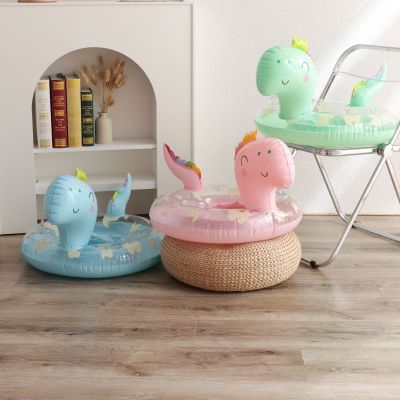 Cute Dinosaur Baby Swimming Ring Pool Float Inflatable Swimming Circle Baby Seat Swim Pool Toys Summer Party