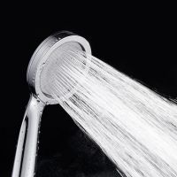 1PC Pressurized Nozzle Shower Head ABS Bathroom Accessories High Pressure Water Saving Rainfall Chrome Shower Head