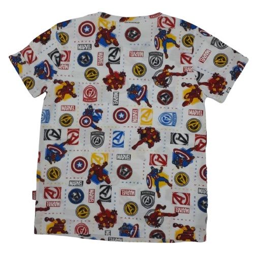 เสื้อผ้าเด็กลายการ์ตูนลิขสิทธิ์แท้-เด็กผู้ชาย-หญิง-ชุดเที่ยว-เสื้อแขนสั้น-ชุดแฟชั่น-นอน-ลาย-marvel-avenger-ironman-captain-america-t-shirt-dma101-29-bestshirt