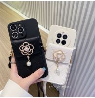 เคสกระเป๋าสตางค์สำหรับ Samsung A14 A54 A34 A24 A23 J4 J6 J7ไพรม์ M13 M23 M33 M53ดอกไม้ Dompet Koin เคสโทรศัพท์มือถือครอบคลุมนุ่ม TPU