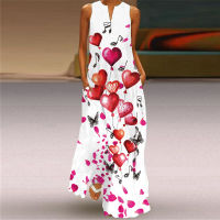 2021Summer Long Dress 2021 Elegant Robe Sexy Dress Party Sleeveless Women Casual Sundress Maxi Butterfly Print 3D Flowers Dresses