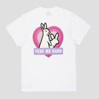 COD Mens Clothing Hip-Hop FR2 Heart Rabbit Printed Letter Mens and Womens Short Sleeve T-shirt CottonS-5XL