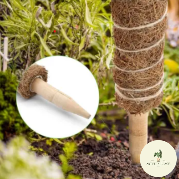 BUNDLE OF 2 Coir Moss Totem Pole Creeper Plant Support Climbing