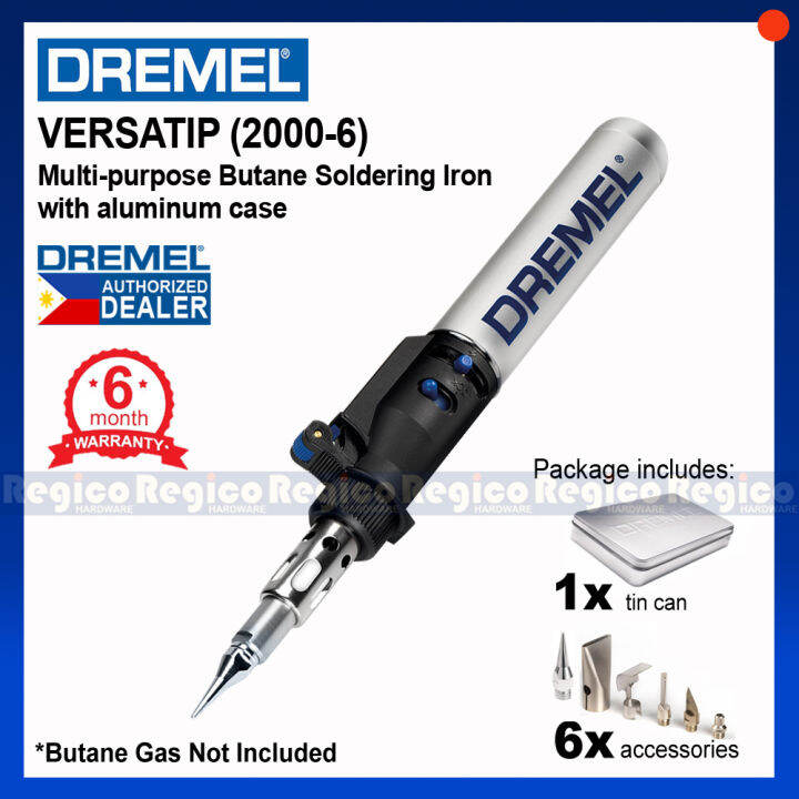 DREMEL VERSATIP Multipurpose Butane Soldering Iron with aluminum case