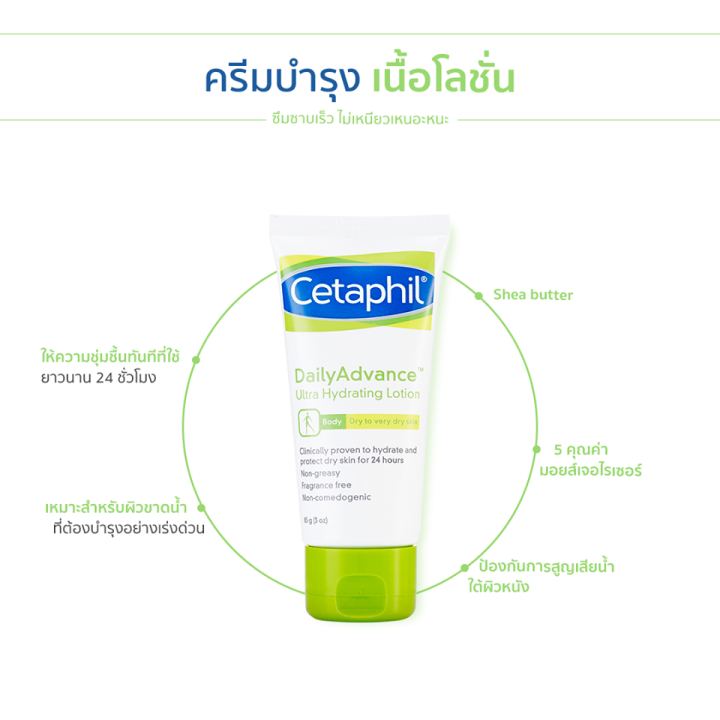 cetaphil-dailyadvance-ultra-hydrating-lotion-85-g-โลชั่นดูแลผิวแห้ง-ให้กลับมาเนียนนุ่มชุ่มชื้น