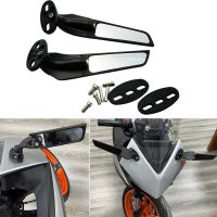 Modified Motorcycle Rearview Mirrors Wind Wing Adjustable Rotating Side Mirrors For KAWASAKI NINJA 250 300 400 650 H2 H4