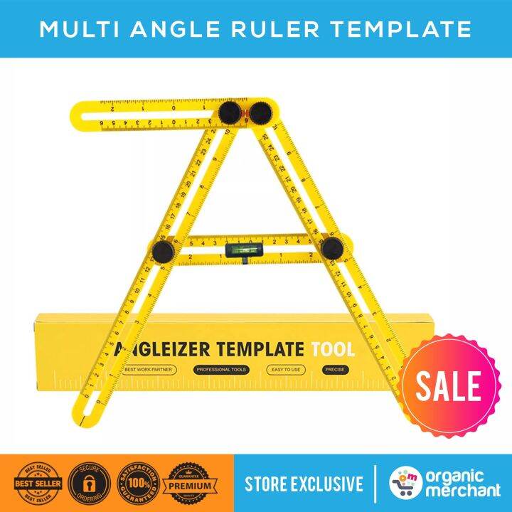 Multi Angle Ruler Template Folding Angle Measuring Tool Instrument ...