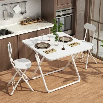 Portable kitchen table on sale and chairs