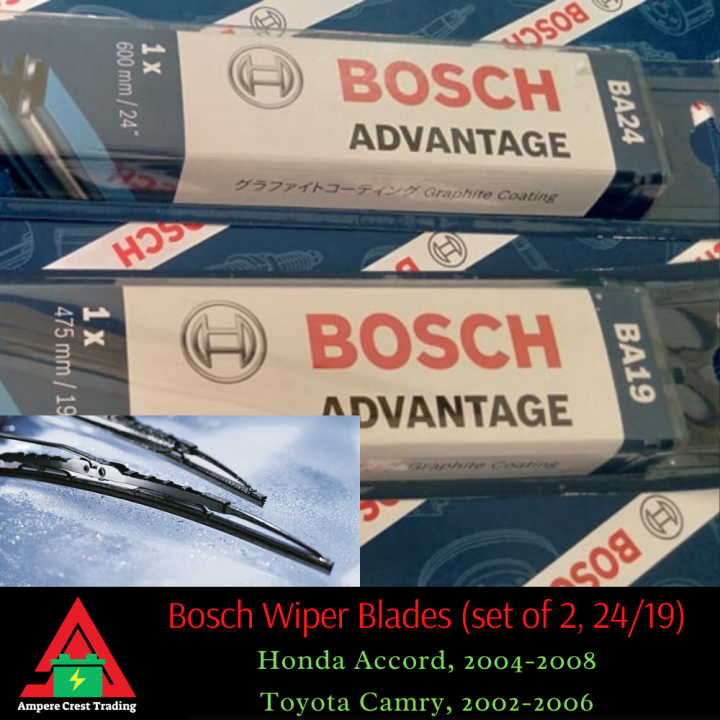 Bosch Wiper Blades 24/18 for Mazda CX5, Mazda 3 & Nissan Patrol Royale