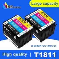 【✎】 ANTI-MATTER 2ชุด T1811 T1801 Full หมึกสำหรับ Epson Expression Home XP 212 XP215 XP312 XP315 415 325 XP-202 XP-102เครื่องพิมพ์หมึก