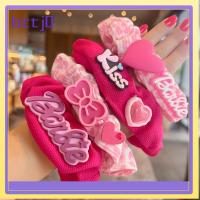 BTTJ0 สีทึบทึบ ตุ๊กตาบาร์บี้ scrunchie แฟชั่นสำหรับผู้หญิง อีลาสติก เชือกมัดผม ที่มัดผม หางม้าหางม้า ยางรัดผม สำหรับผู้หญิง