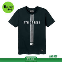 เสื้อยืด แนวสตรีท 7th Street รุ่น Mix Line (กรมเข้ม) AML006 ของแท้