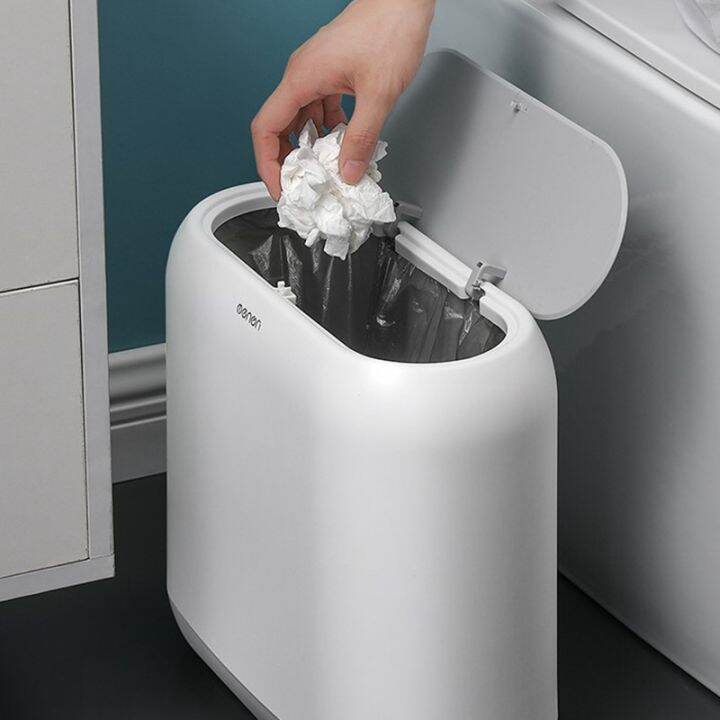 mengni-large-capacity-10l-trash-cans-for-the-kitchen-bathroom-garbage-dustbin-bucket-crack-press-type-rubbish-bin