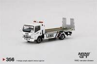 มินิ GT 1:64 Isuzu N-Series รถขนย้าย LBWK ชุดสีขาวโมเดลรถยนต์หล่อขึ้นรูปขนาดเล็ก