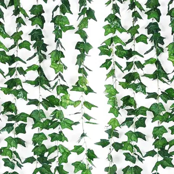 12 Pcs 2.1m Simulation Ivy Leaf Fake Vine Artificial Hanging