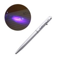 ROBATE การเขียนลับ พร้อมแสง UV ปากกาเน้นข้อความ การวาดเครื่องหมาย ปากกาแสงส่องสว่าง ปากกาลูกลื่น2 IN1 ปากกาหมึกล่องหน ปากกาเมจิกสอดแนม