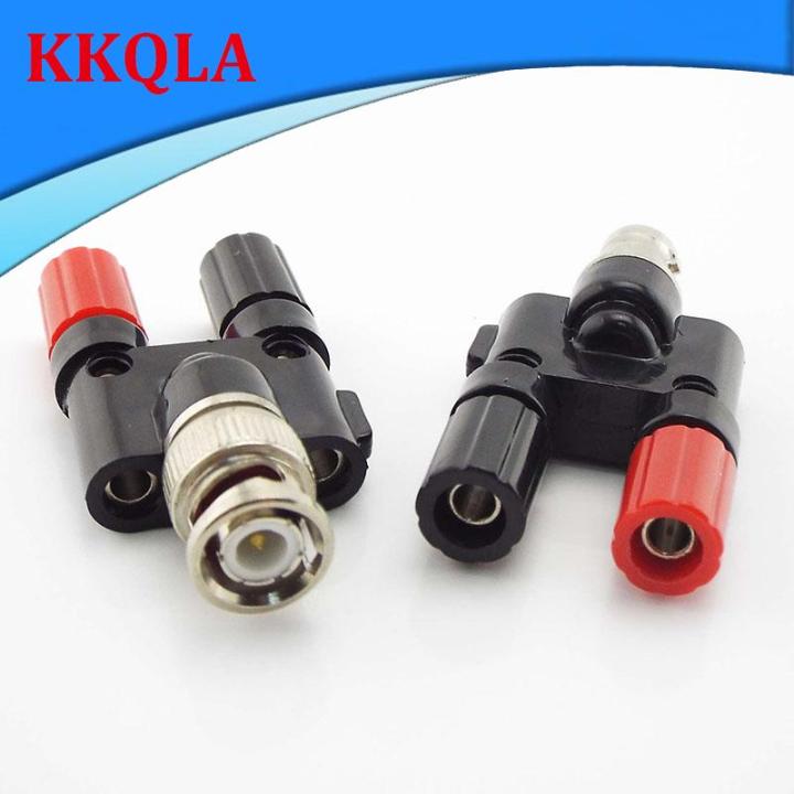 qkkqla-bnc-male-to-dual-4mm-banana-bnc-female-jack-coaxial-connector-rf-audio-adapter