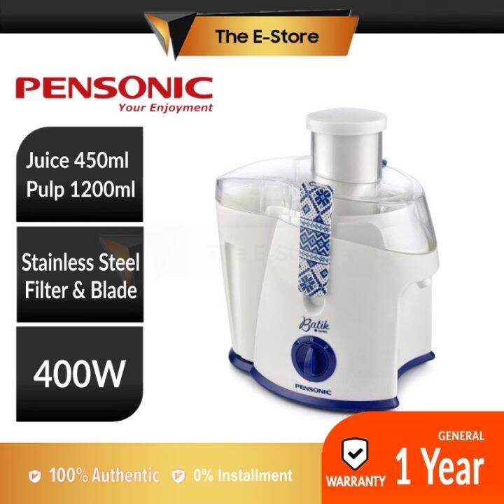 (Free Bubble Wrapping) Pensonic Batik Series Juice Extractor PJ300B