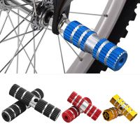 1 Pair Anti-Slip Aluminum Alloy BMX Mountain Road Cycling Bicycle Front Rear Socle Pedal Bike Pedals Axle Foot Rest Pegs