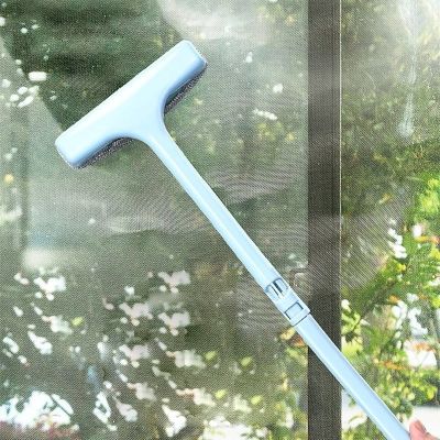 【hot】 Window Mesh Curtain Net Cleaner Dust Removal Retractable Handle Cleaning Tools
