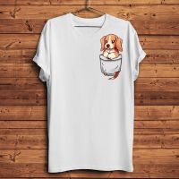 Cute Beagle Dog Puppy In Pocket Funny Tshirt Men White Cool T Shirt