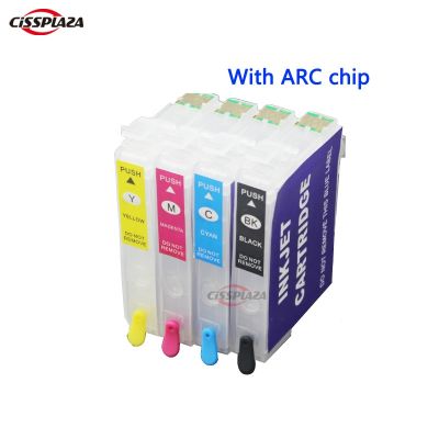 CISSPLAZA 1set IC69  Refillable ink cartridge compatible For Epson PX 405A 045A 435A 535F 105 printer with ARC Ink Cartridges