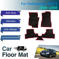 รถ Mats สำหรับ VW Volkswagen Golf 5 A5 R32 Mk5 2004 2005 2006 2007 2008 Anti-สกปรกพรมเท้าครอบคลุมรถอุปกรณ์เสริม