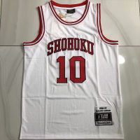 Nbaorna Sakuragi ชุดกีฬาบาสเกตบอลดอกไม้ถนน Xiangbei โรงเรียนมัธยมปลายระดับซีเนียร์สแลมผู้เชี่ยวชาญการดังค์ No. 10ชุดกีฬาบาสเกตบอลปักหนาแน่น Rukawa เมเปิ้ล No. 11แจ็คเก็ตชุดกีฬาบาสเกตบอลของผู้ชาย