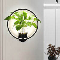 Nordic Plant โคมไฟติดผนัง LED โมเดิร์น Minimalist ร้านอาหารทางเดินบันไดในร่มตกแต่งโคมไฟ Home Living Sconce Light