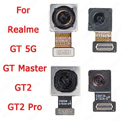 เซลฟี่กล้องหลังสำหรับใหญ่ Realme GT 5G Master GT2 2 Pro ด้านหน้ามองหลังโมดูลกล้องอะไหล่สำรองของแท้