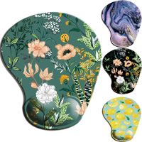 ▲❄▣ Flower Small Ergonomic Mouse Pad with Wrist Rest Non-Slip Rubber Computer Pad on The Table Surface for The Mouse Wristband