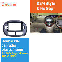 Seicane Double DIN สำหรับ 9 inch For 2002 2003 2004 2005 2006 TOYOTA ESTIMA ACR30 (RHD) วิทยุติดรถยนต์ Fascia DVD Player แผงชุดกรอบรูปผนังบุเครื่องสเตอริโอ