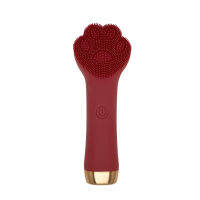 【support】 เครื่องมือทำความสะอาด Cat Paw Cartoon Shape Brush Electric Makeup Remover Massager For Cleansing