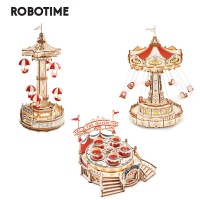 Robotime ROKRนาฬิกานกฮูก3Dปริศนาไม้ของเล่นสำหรับของเล่นเด็กผู้ชายเด็กLK503