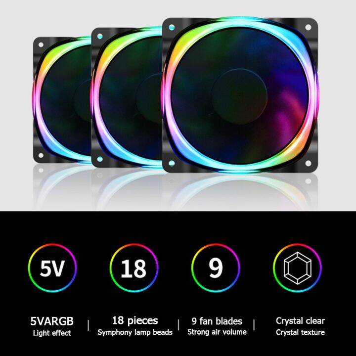 Jonsbo Fr701 12cm Computer Case Cooling Fan Chassis 5v Argb Heatsink