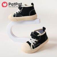 PatPat Shoes เด็กวัยหัดเดินเด็กเด็กสูงด้านบนลูกไม้ขึ้น Velcro รองเท้าผ้าใบ