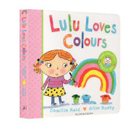 Original English picture book Lulu loves colors elementary picture book for childrens Enlightenment cardboard flip book Lulu series childrens good living habits cognitive cultivation