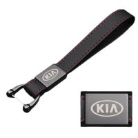 Cars Zinc Alloy Leather Buckle KeyChian for KIA K2 Rio K3 K5 KX7 Forte Soul Sorento Cerato Car Key Ring Holder Anti-Lost Accessories