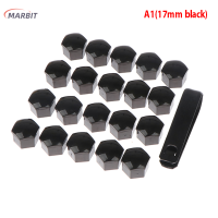 MARBIT 20pcs 17/19mm WHEEL LUG NUT Center ฝาครอบ + เครื่องมือถอดชิ้นส่วนรถทั่วไป