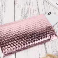 20pcs Rose Gold Bubble Mailers Padded Envelopes Packaging Shipping Bags Aluminum Film Bubble Bag Waterproof Clothing Bags