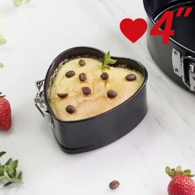 Carbon Steel Cake Mold Heart Shape Baking Pan Non-stick Slipknot Removable Base Tray Kitchenware