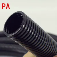 1m 6.5mm-20mm PA nylon flame retardant plastic bellows waterproof wire hose can be opened PP Corrugated tube auto car corrugated