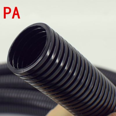 1m 6.5mm-20mm PA nylon flame retardant plastic bellows waterproof wire hose can be opened PP Corrugated tube auto car corrugated