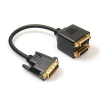 Goft DVI Splitter อะแดปเตอร์ DVI-D ชายกับคู่ 2 DVI-I หญิงวิดีโอ YS plitter เคเบิ้ล