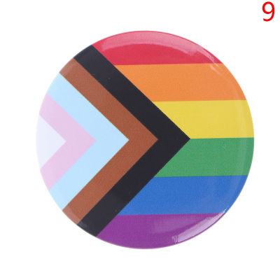 [YOWEI] เข็มกลัดโลหะรูปหัวใจเยห์ดีไซน์สายรุ้งสร้างสรรค์ LGBT