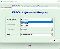 โปรแกรมเคลียร์ซับหมึก EPSON WF7511 WF7521 WF7011