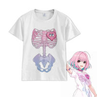 อะนิเมะ Yumemi Riamu คอสเพลย์เสื้อยืดเครื่องแต่งกายเสื้อฮาโลวีนเทศกาลเครื่องแต่งกายสาวผู้หญิงแขนสั้นเสื้อยืด