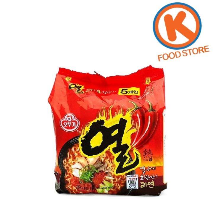 1 Pack(5pcs) Ottogi Korean Yeul/Yeol Ramen Noodle 600g Korean Ramen ...